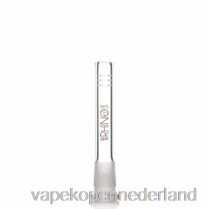 Elektronische Sigaret Vape Witte Neushoorn 19/14 Glazen Downstem 4inch